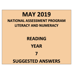 2019 ACARA NAPLAN Reading Answers Year 7